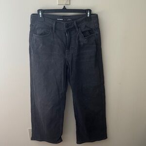 NWOT Old Navy Charcoal WOW High rise wide leg denim jeans